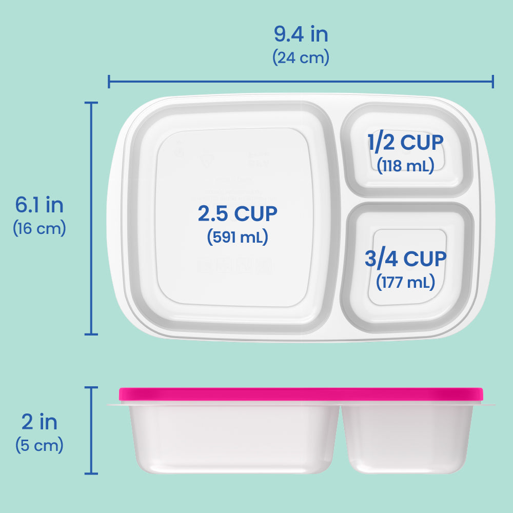 Bentgo Easyboxes 3-Compartment Food Containers 8-Piece Set - Image 17
