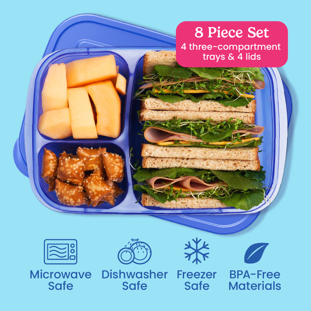 Bentgo Easyboxes 3-Compartment Food Containers 8-Piece Set - Image 30