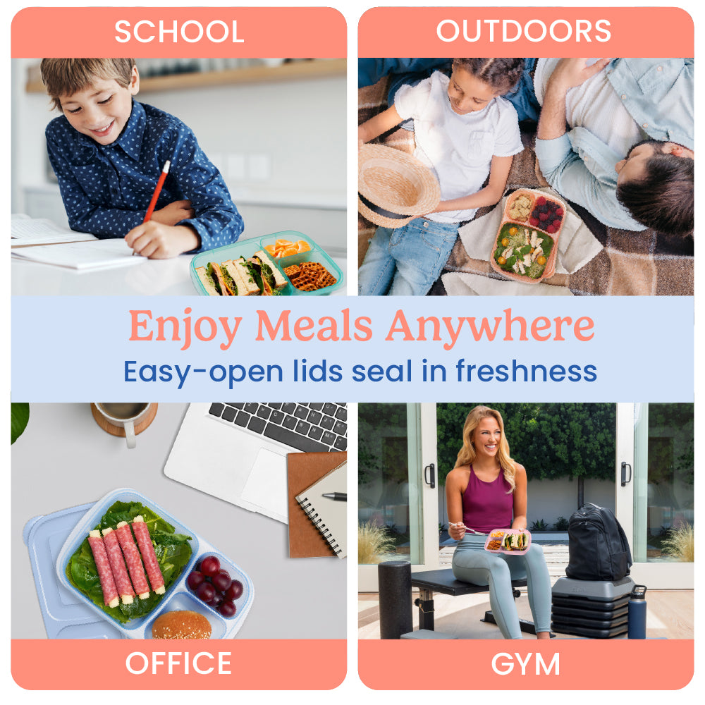 Bentgo Easyboxes 3-Compartment Food Containers 8-Piece Set - Image 42