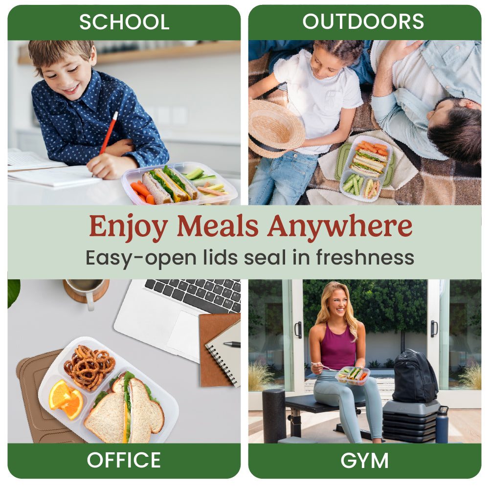 Bentgo Easyboxes 3-Compartment Food Containers 8-Piece Set - Image 24