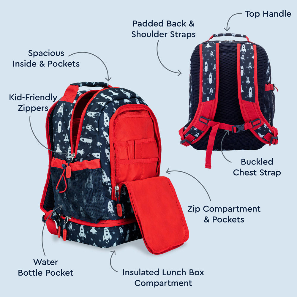 Bentgo Kids Prints 2-in-1 Backpack & Lunch Bag - Image 51