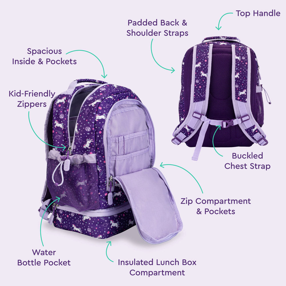 Bentgo Kids Prints 2-in-1 Backpack & Lunch Bag - Image 3