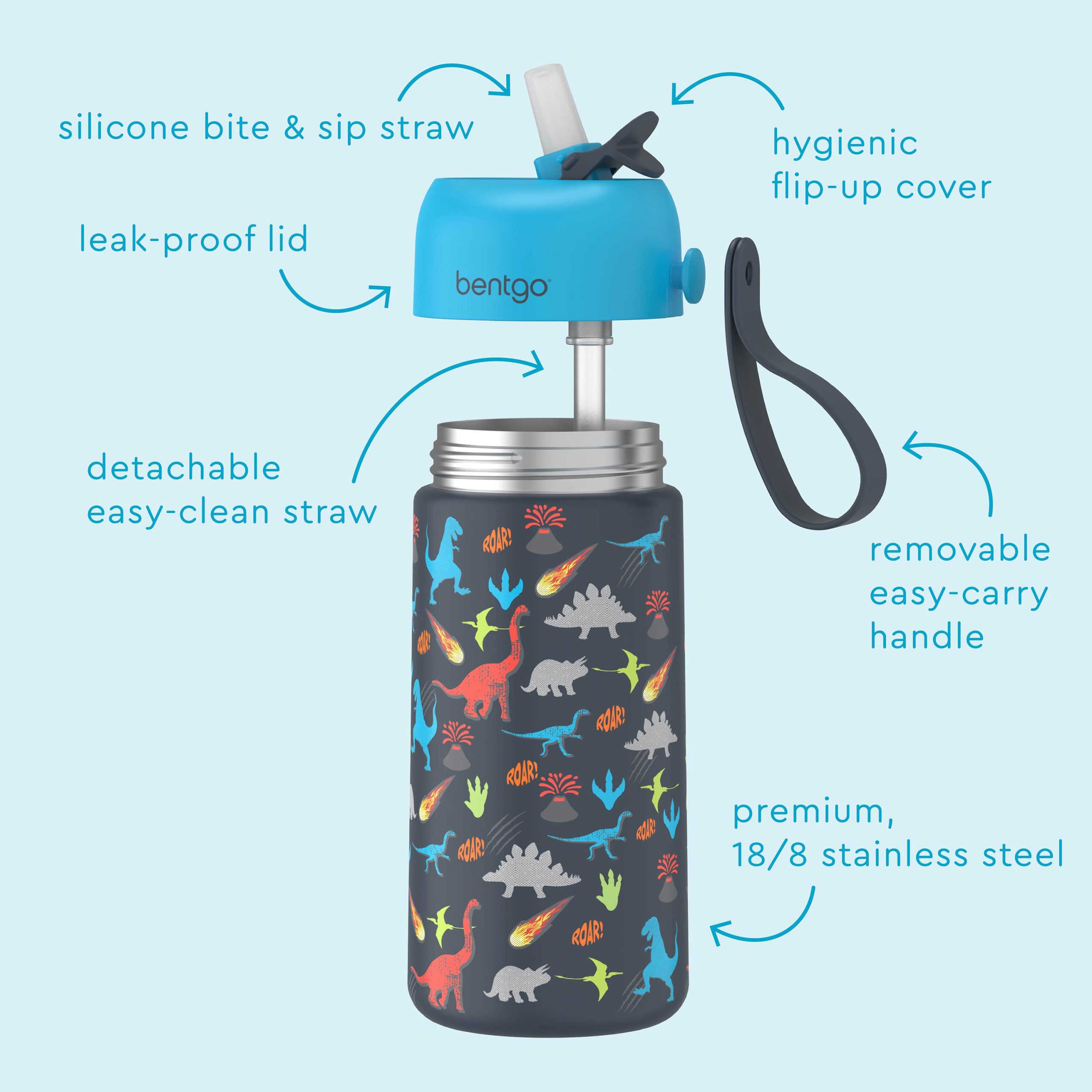 Bentgo Kids Stainless Steel Insulated Water Bottle - Image 3
