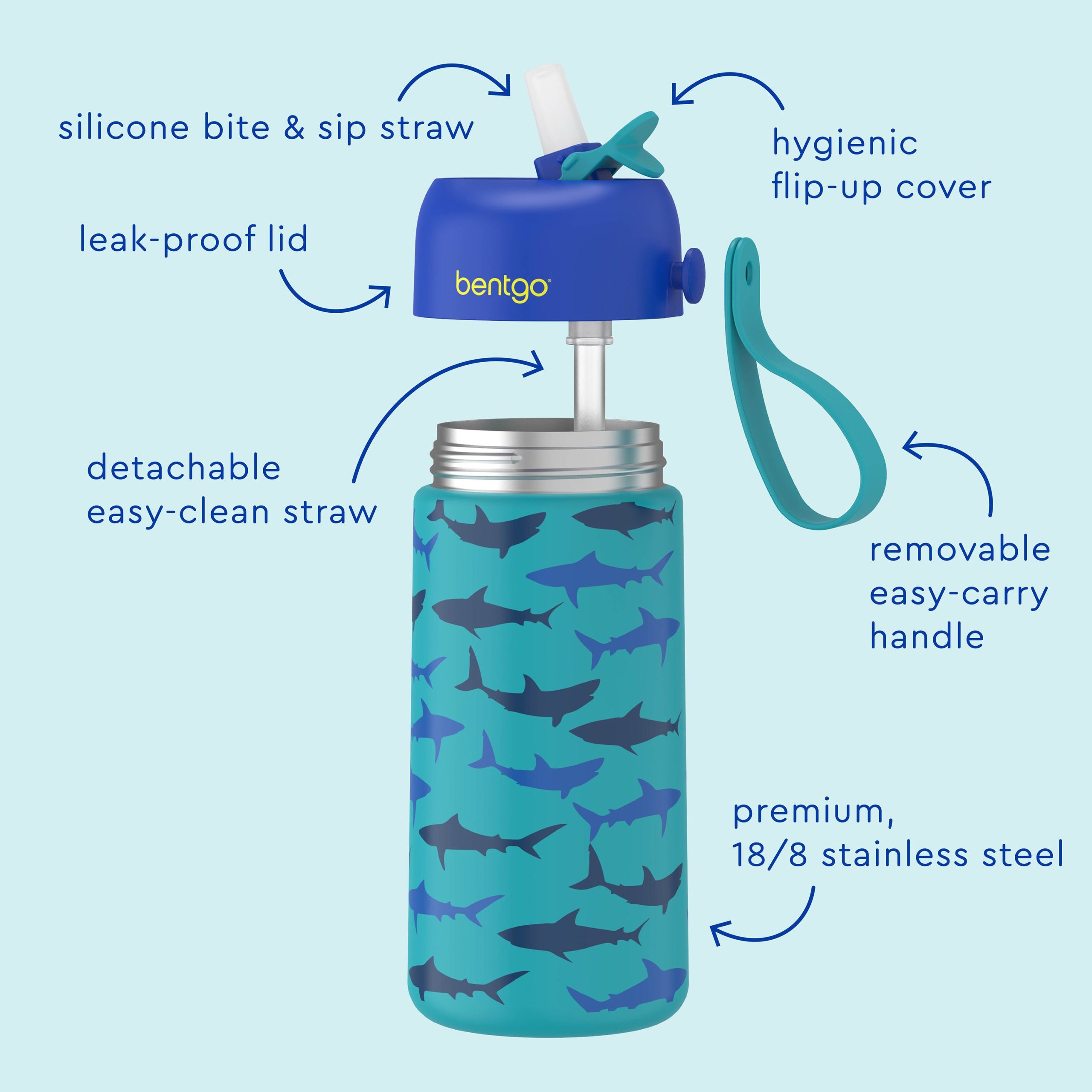 Bentgo Kids Stainless Steel Insulated Water Bottle - Image 19