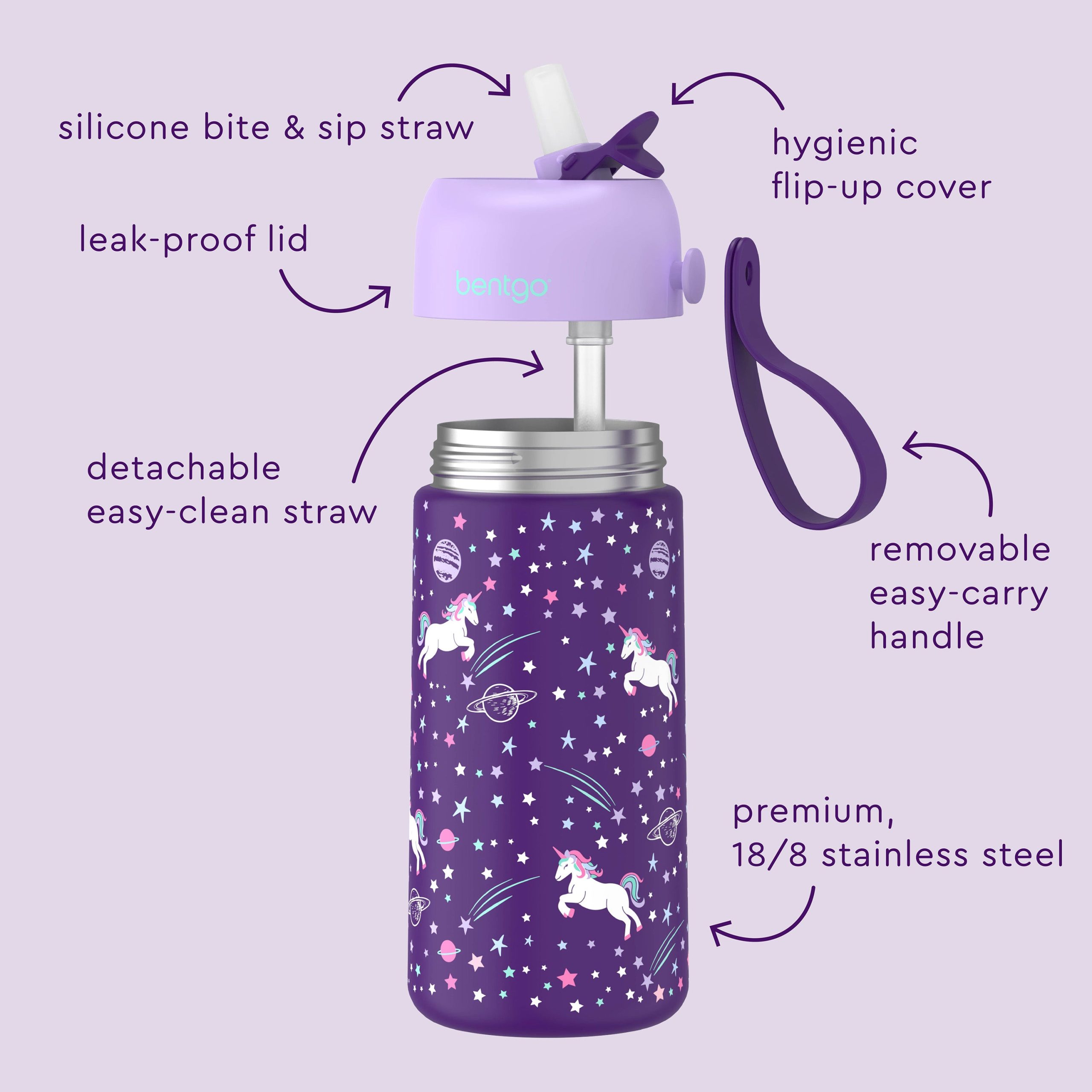 Bentgo Kids Stainless Steel Insulated Water Bottle - Image 27