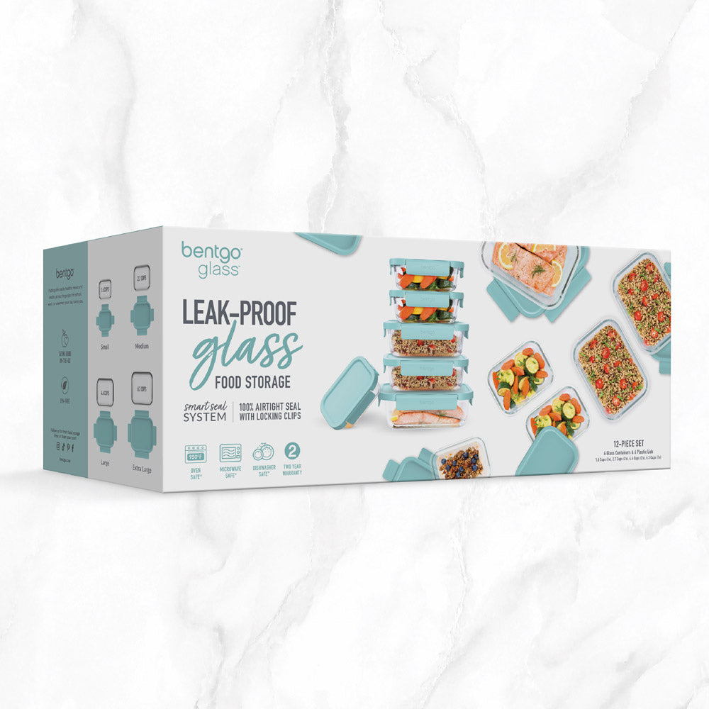 Bentgo Glass Leak-Proof Food Storage Set (12-Piece) - Image 8