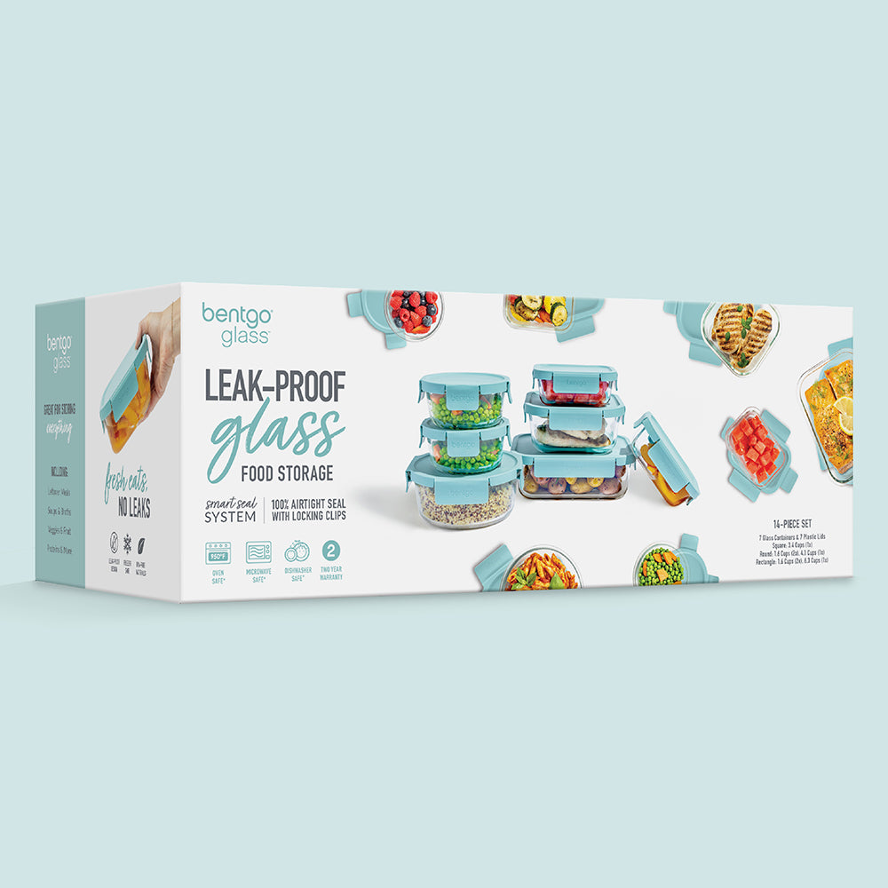 Bentgo Glass Leak-Proof Food Storage Set (14-Piece) - Image 7