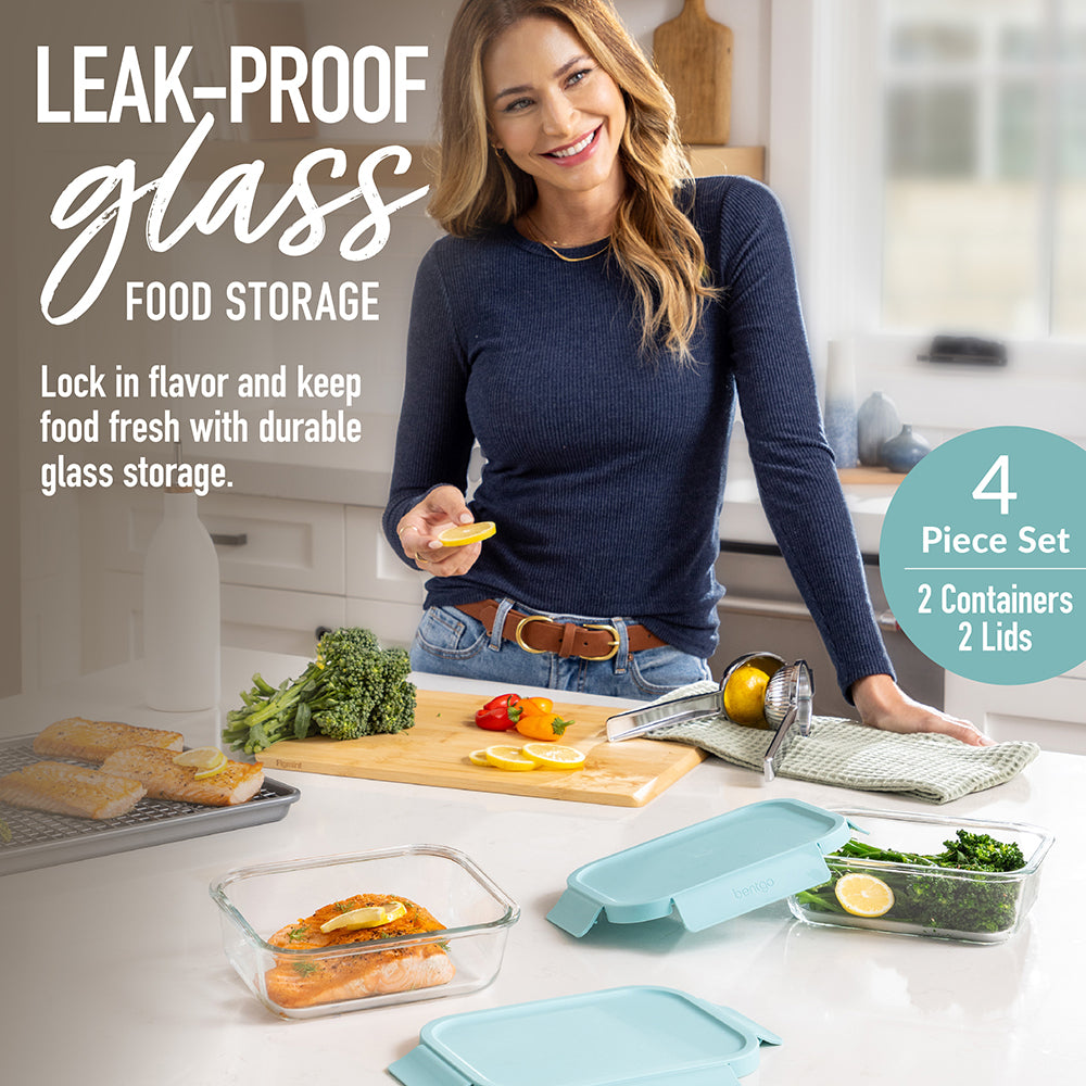 Bentgo Glass Leak-Proof Food Storage Set (4-Piece) - Image 2