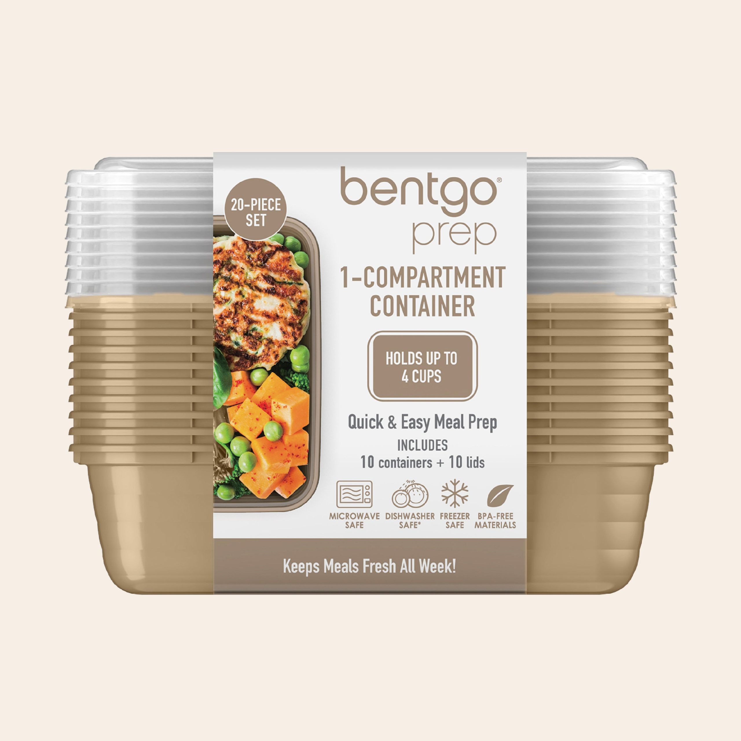 Bentgo Prep 1-Compartment Meal Prep Containers (20-Piece) - Image 47