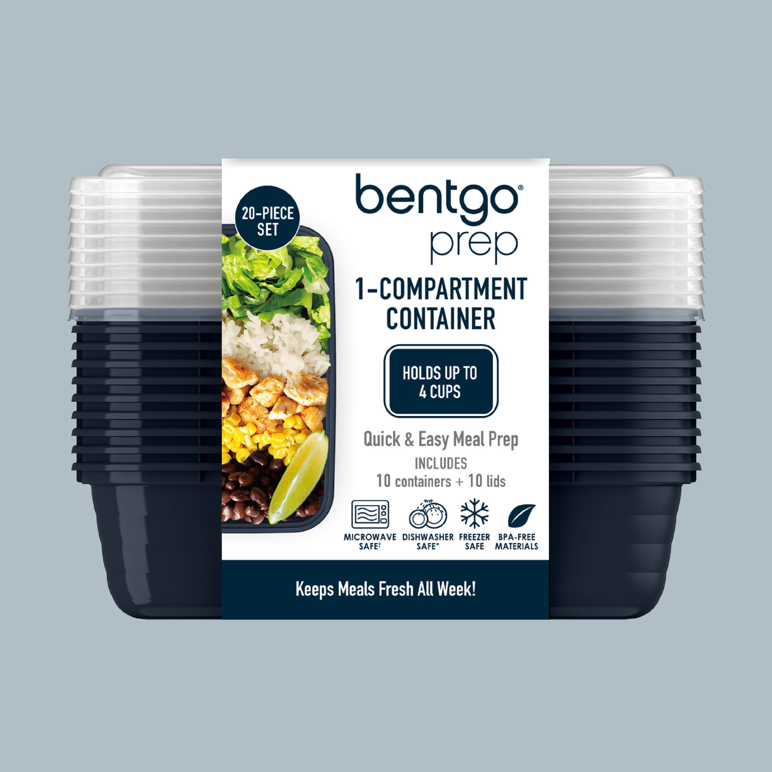 Bentgo Prep 1-Compartment Meal Prep Containers (20-Piece) - Image 63