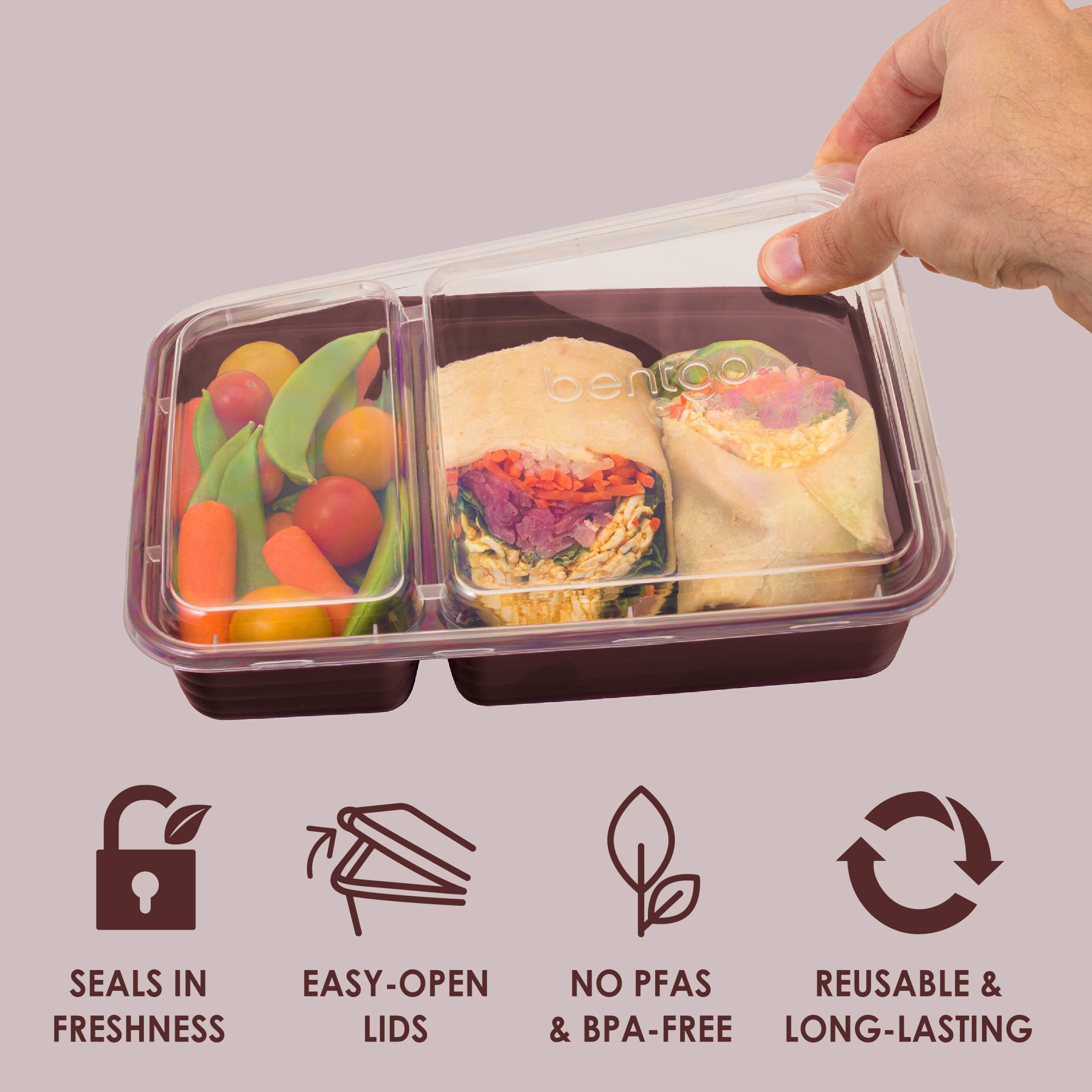 Bentgo Prep 2-Compartment Meal Prep Containers (20-Piece) - Image 12