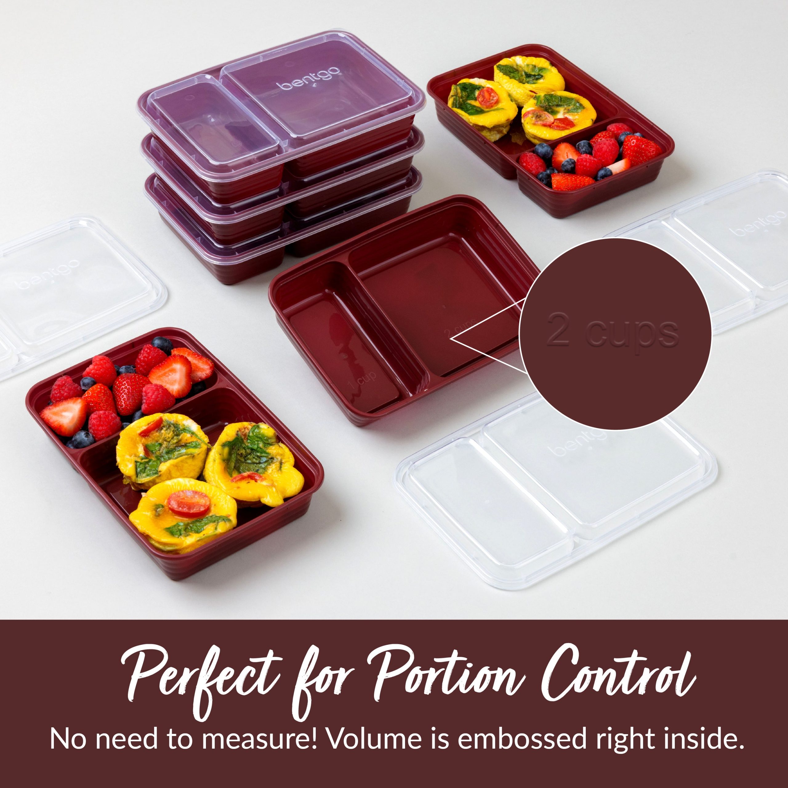 Bentgo Prep 2-Compartment Meal Prep Containers (20-Piece) - Image 14