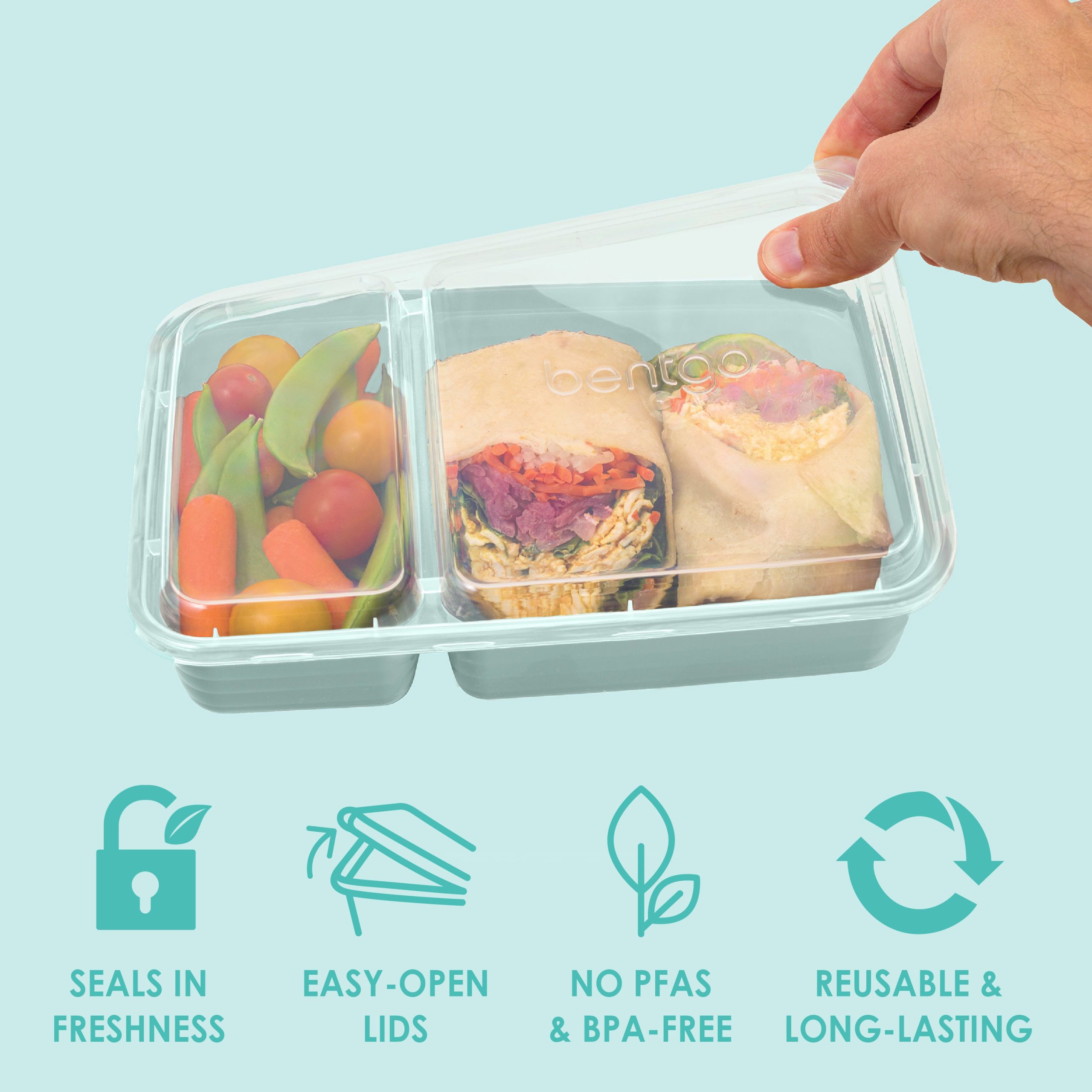 Bentgo Prep 2-Compartment Meal Prep Containers (20-Piece) - Image 36