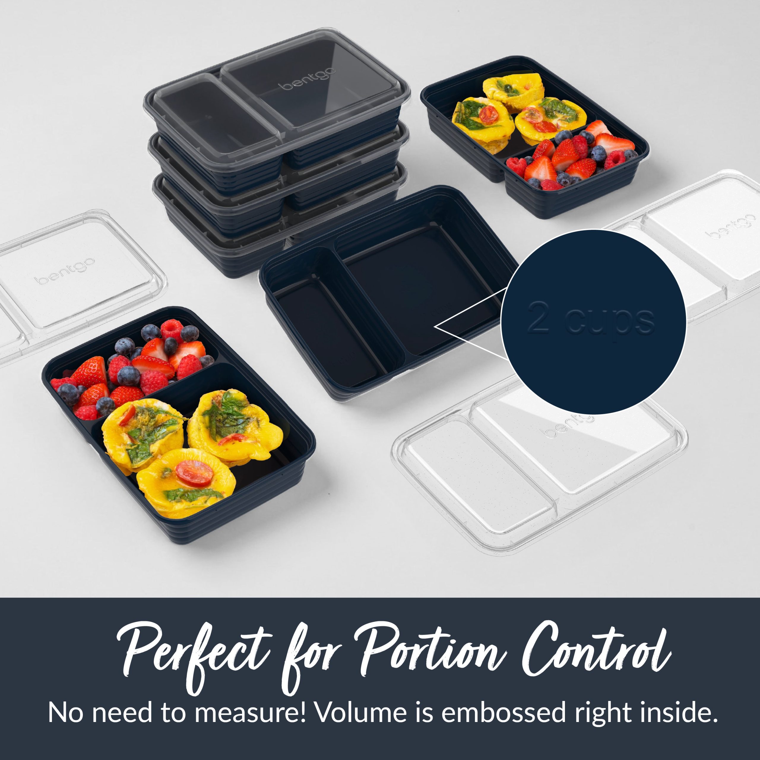 Bentgo Prep 2-Compartment Meal Prep Containers (20-Piece) - Image 30