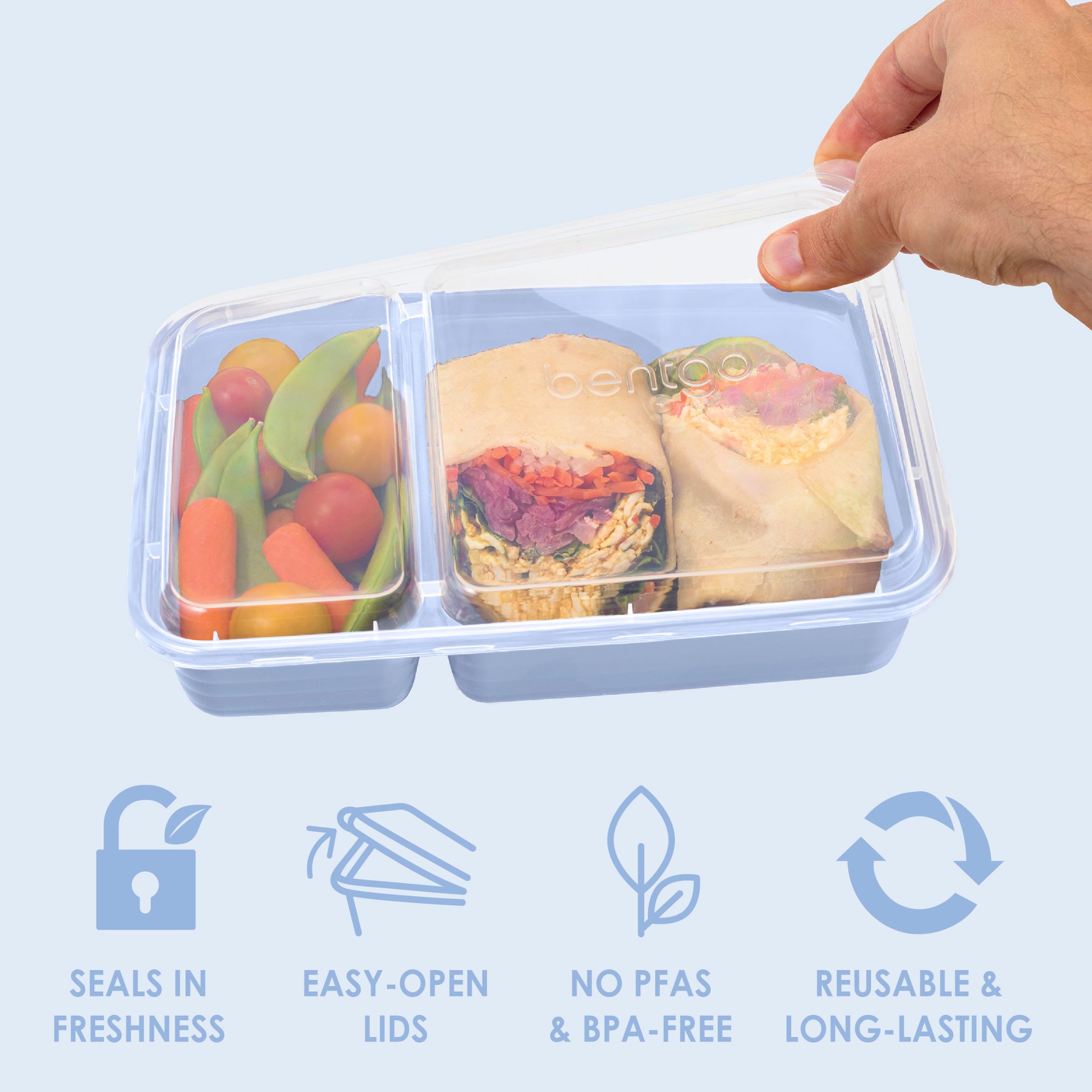 Bentgo Prep 2-Compartment Meal Prep Containers (20-Piece) - Image 44