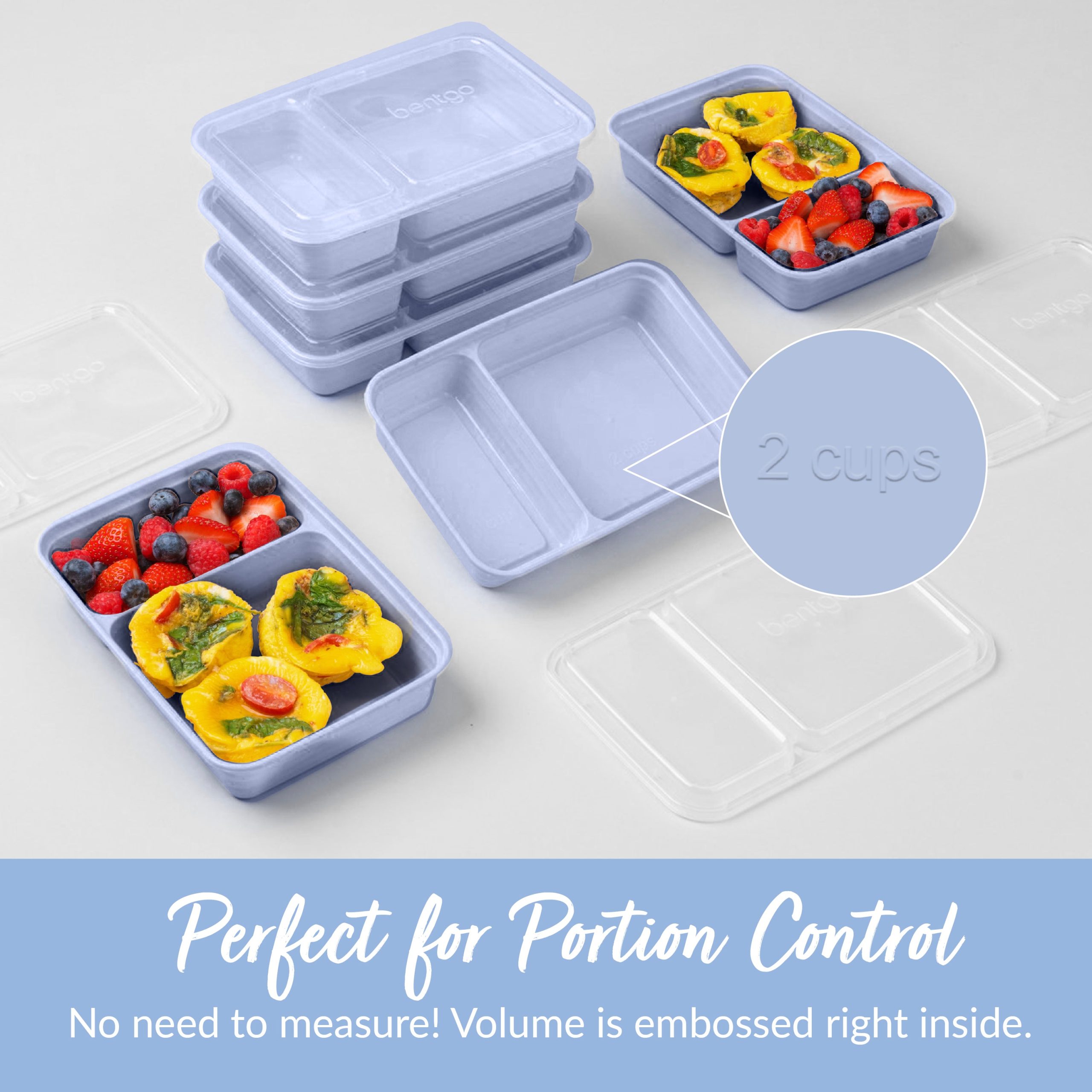Bentgo Prep 2-Compartment Meal Prep Containers (20-Piece) - Image 46
