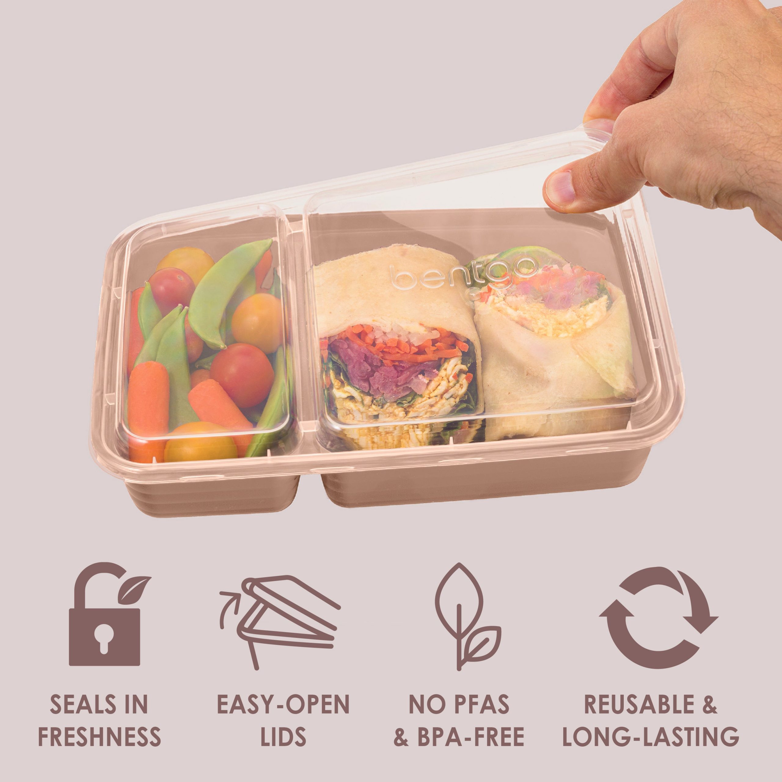 Bentgo Prep 2-Compartment Meal Prep Containers (20-Piece) - Image 20