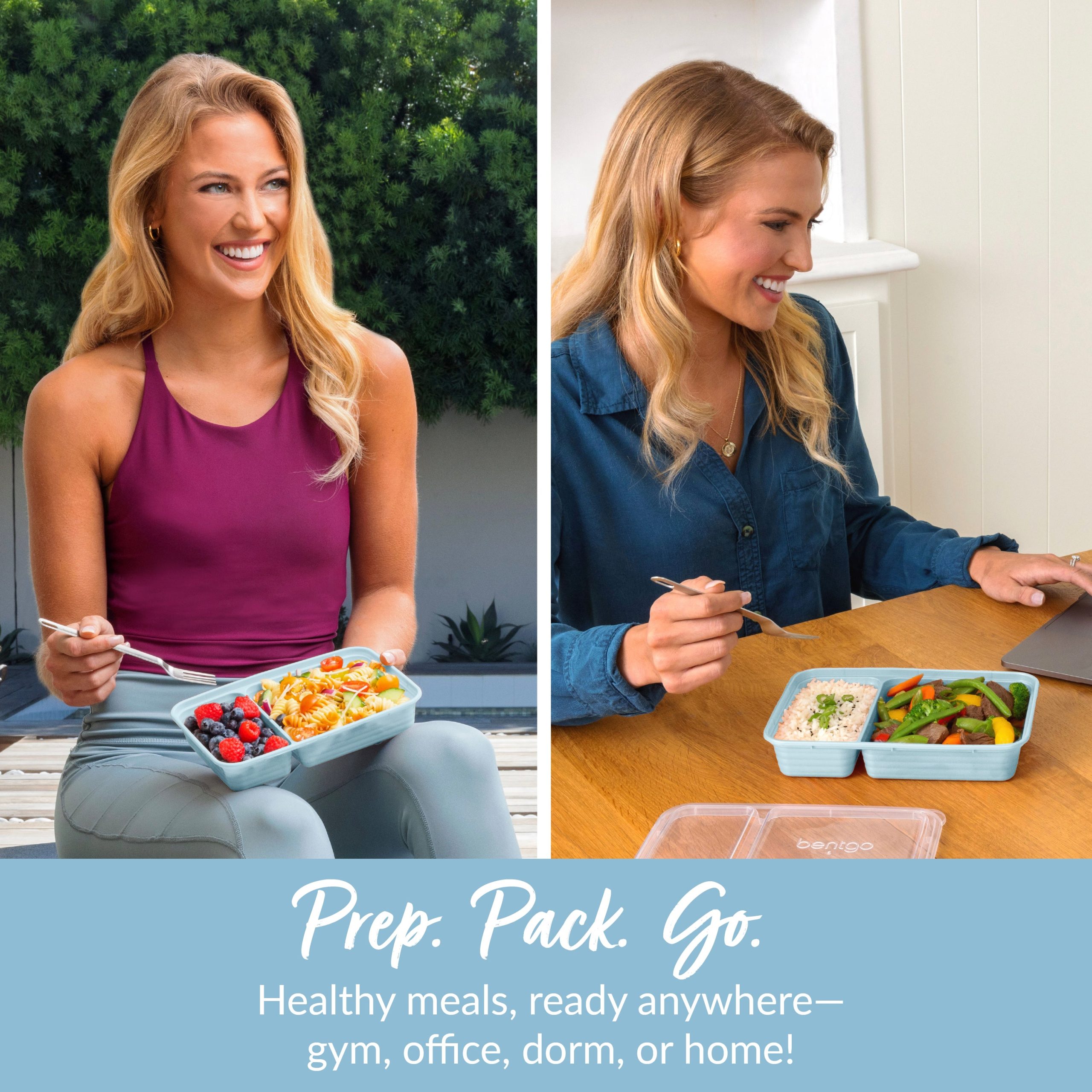 Bentgo Prep 2-Compartment Meal Prep Containers (20-Piece) - Image 51