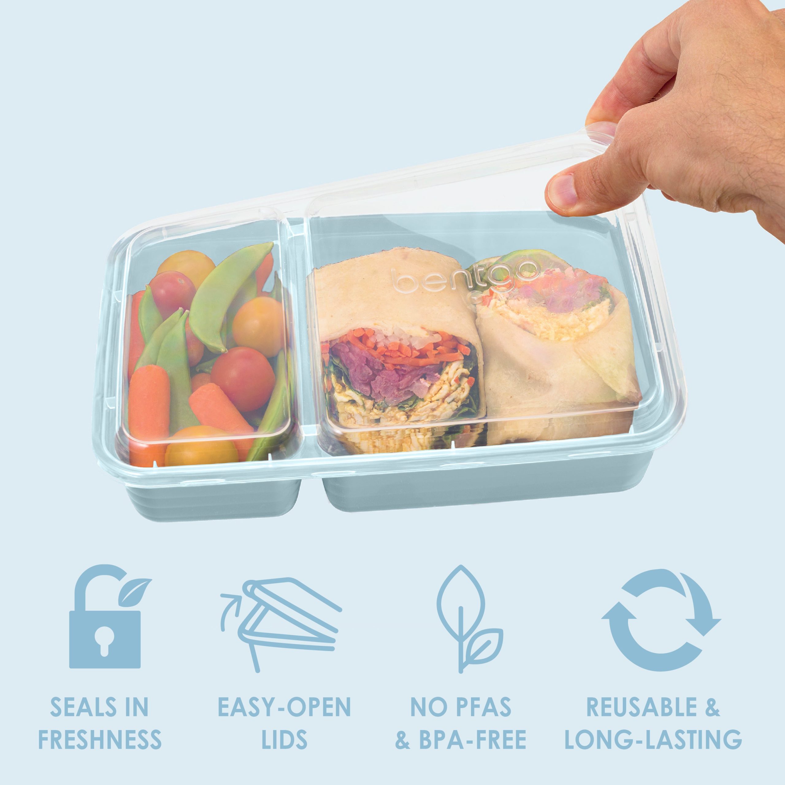 Bentgo Prep 2-Compartment Meal Prep Containers (20-Piece) - Image 52