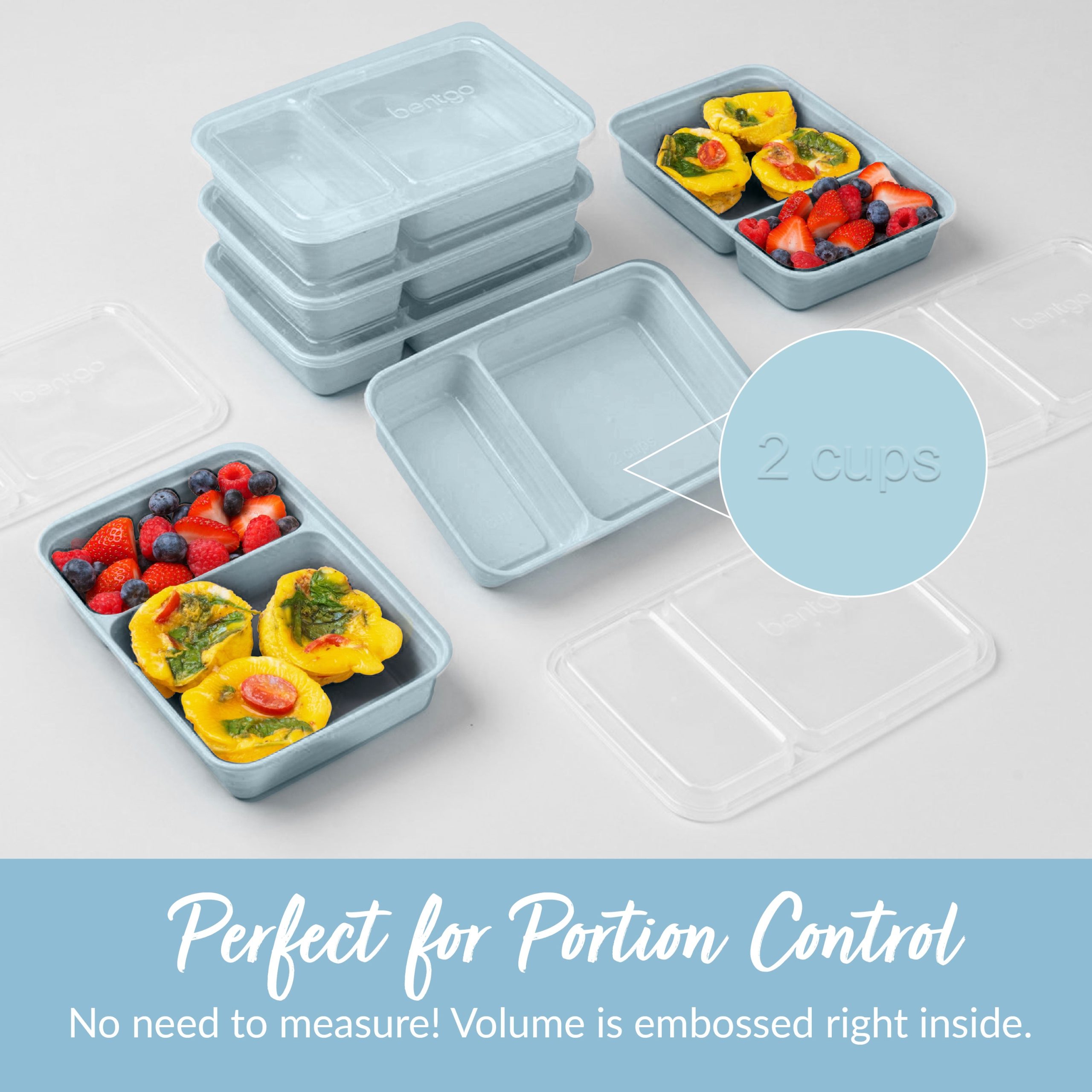 Bentgo Prep 2-Compartment Meal Prep Containers (20-Piece) - Image 54