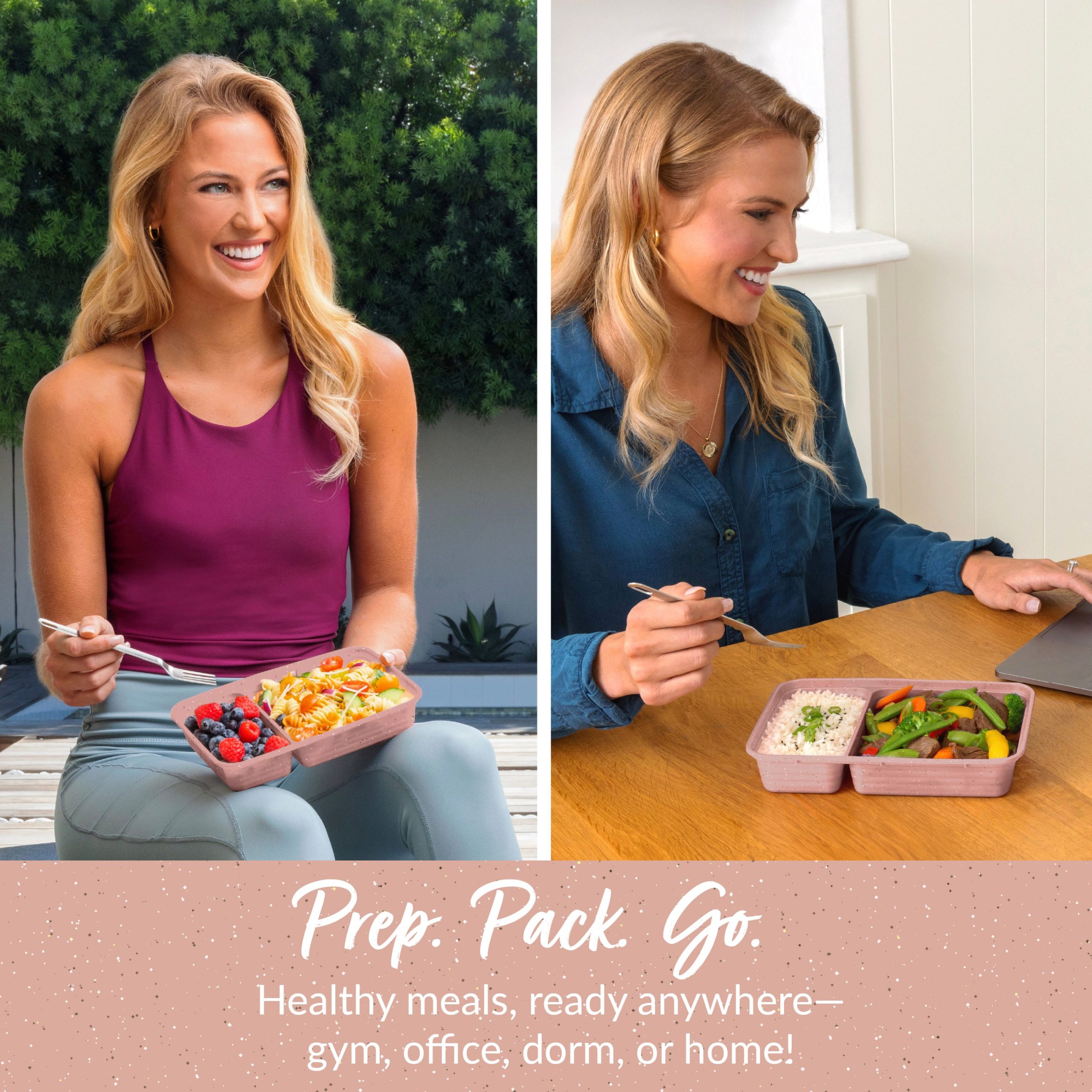 Bentgo Prep 2-Compartment Meal Prep Containers (20-Piece) - Image 75