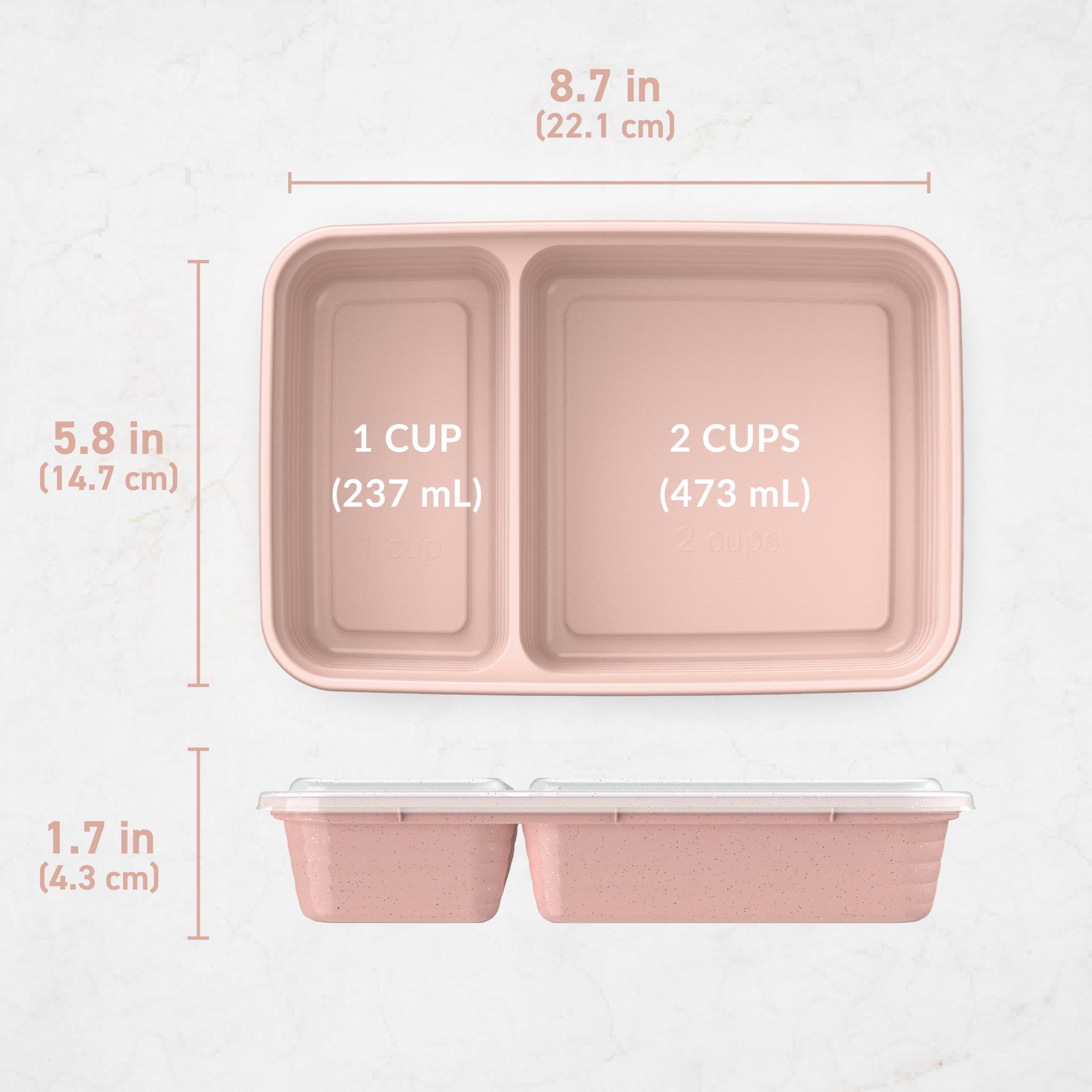 Bentgo Prep 2-Compartment Meal Prep Containers (20-Piece) - Image 79