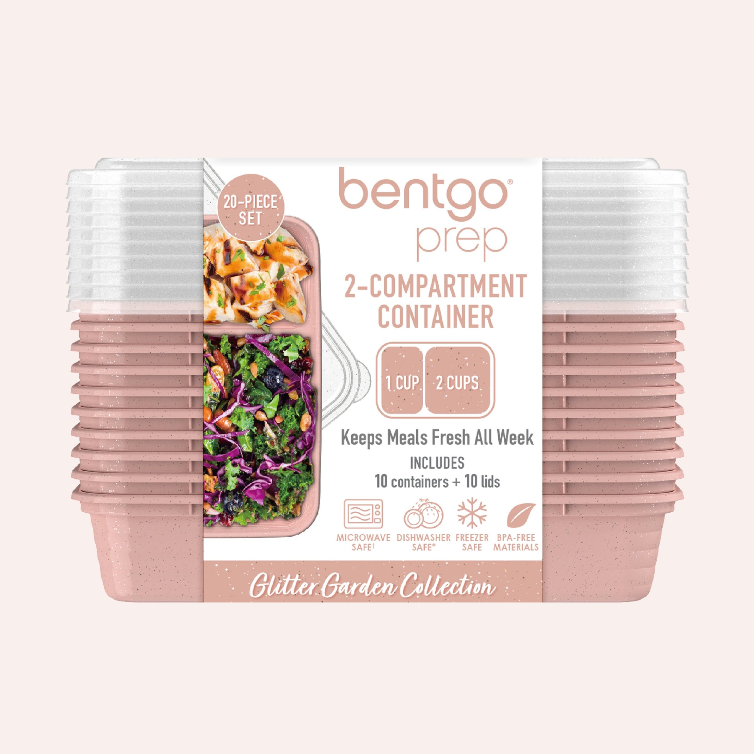 Bentgo Prep 2-Compartment Meal Prep Containers (20-Piece) - Image 80