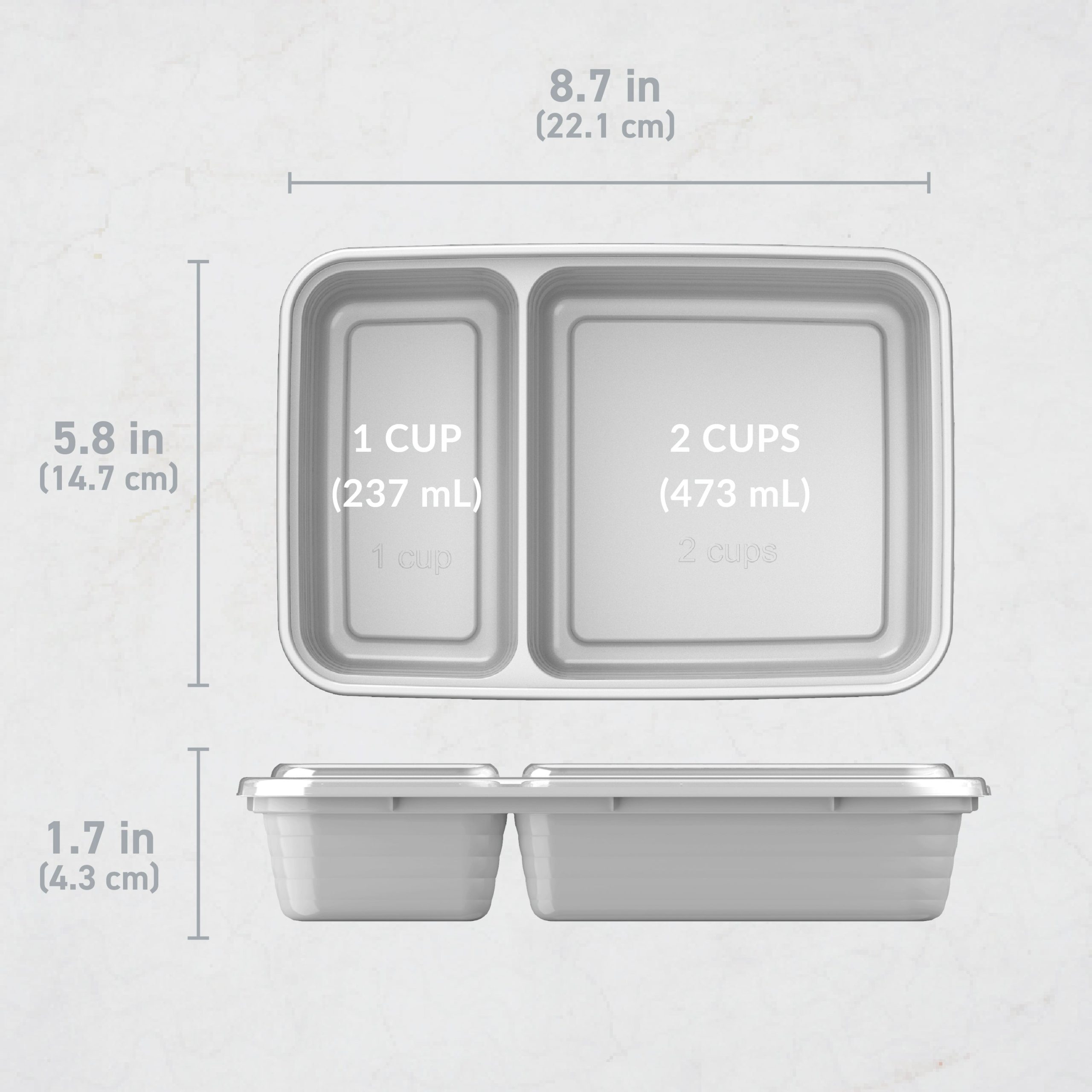 Bentgo Prep 2-Compartment Meal Prep Containers (20-Piece) - Image 72