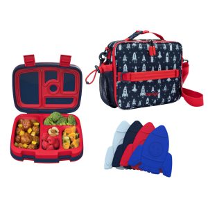 Bentgo Kids Prints Lunch Box. Lunch Bag. & Ice Packs