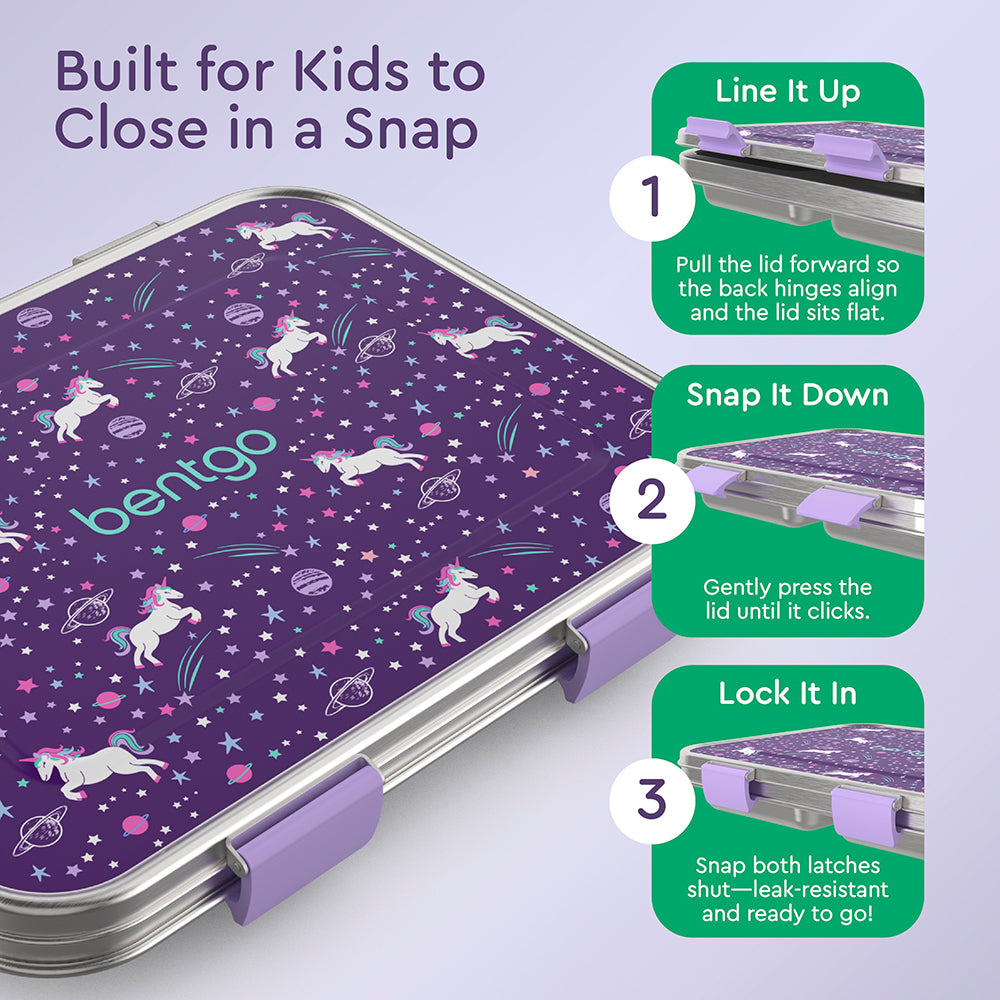 Bentgo Kids Stainless Steel Prints Lunch Box - Image 4